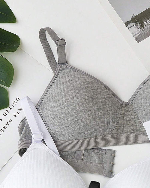 3-pak wytrzymałej, prążkowanej, bezszwowej bielizny